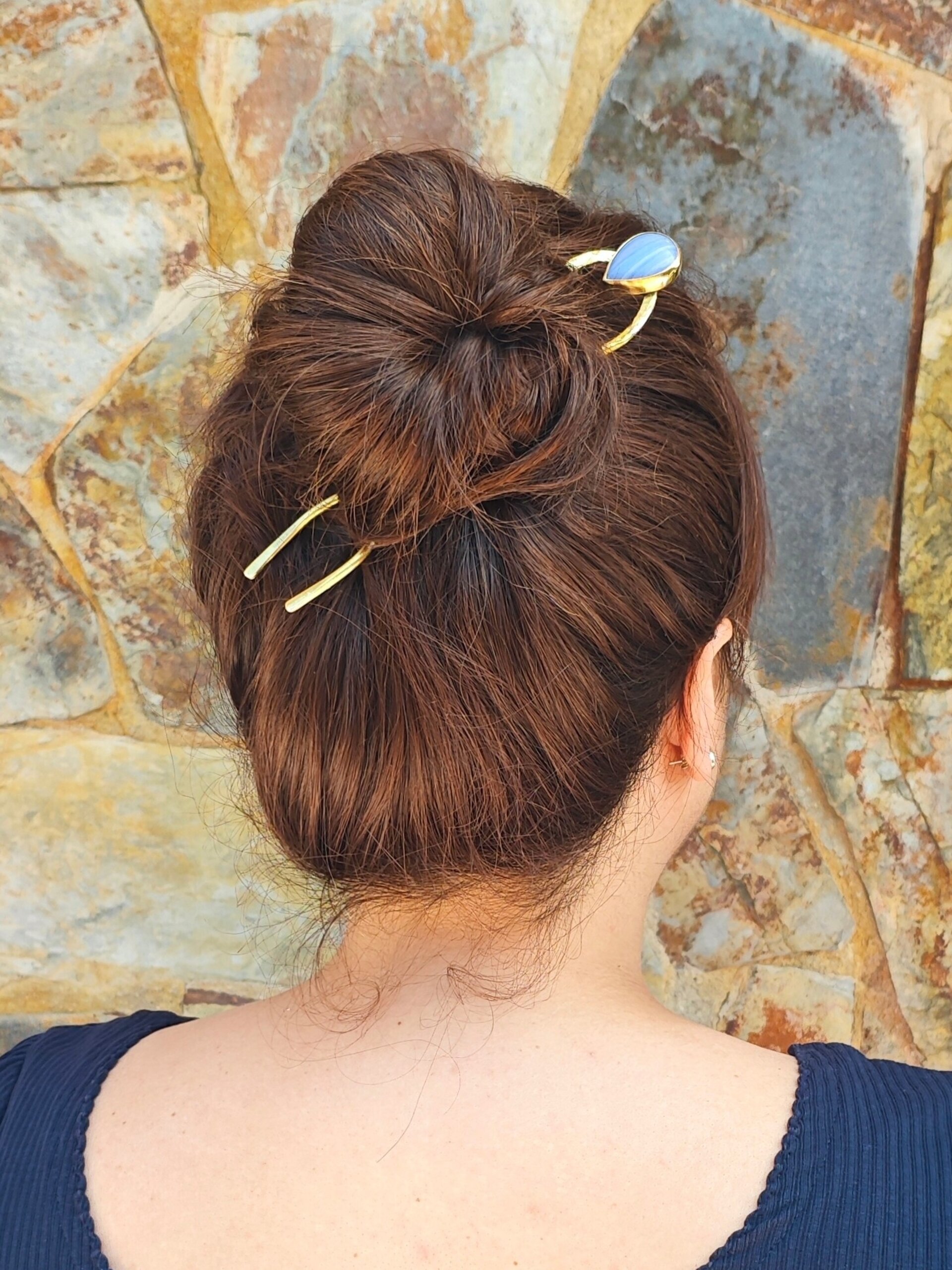 PASADOR DE PELO CLORINA (Latón) - 2