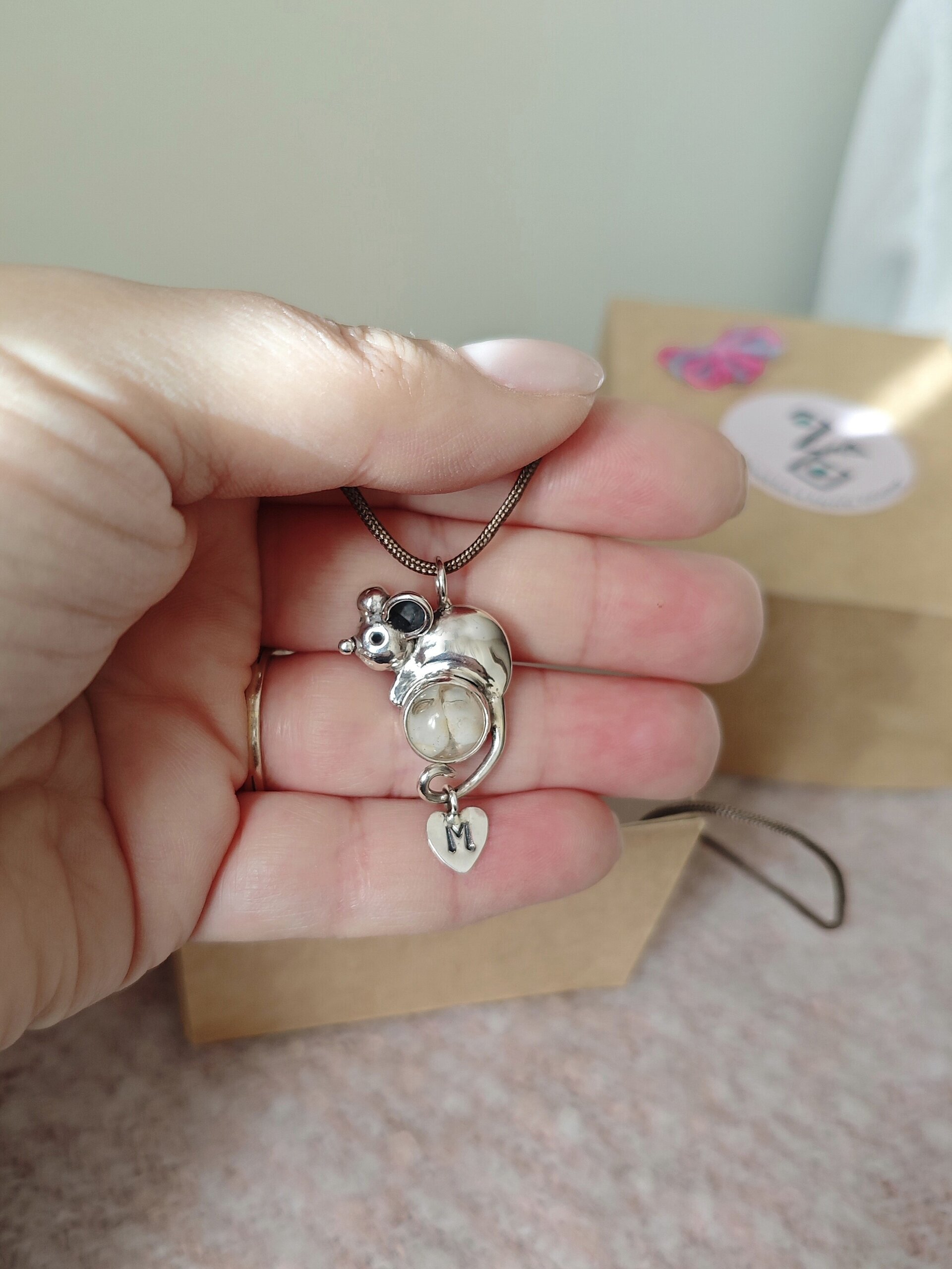 COLGANTE RATONCITO🐭 (Plata de Ley) ✨Guarda el primer diente de tus peques✨ - 3