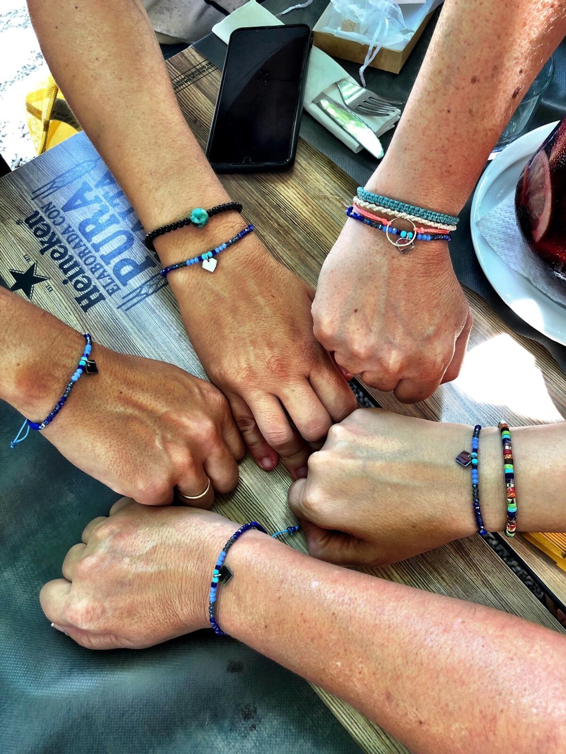 5 PULSERAS PENTÁGONO (Acero) - 4