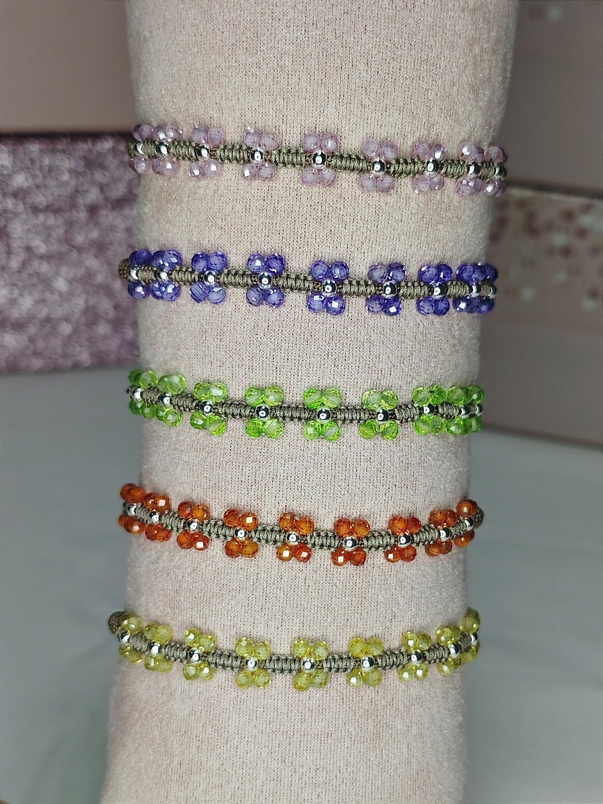 PULSERAS FLOWERS 🌸 (Plata de Ley) - 8
