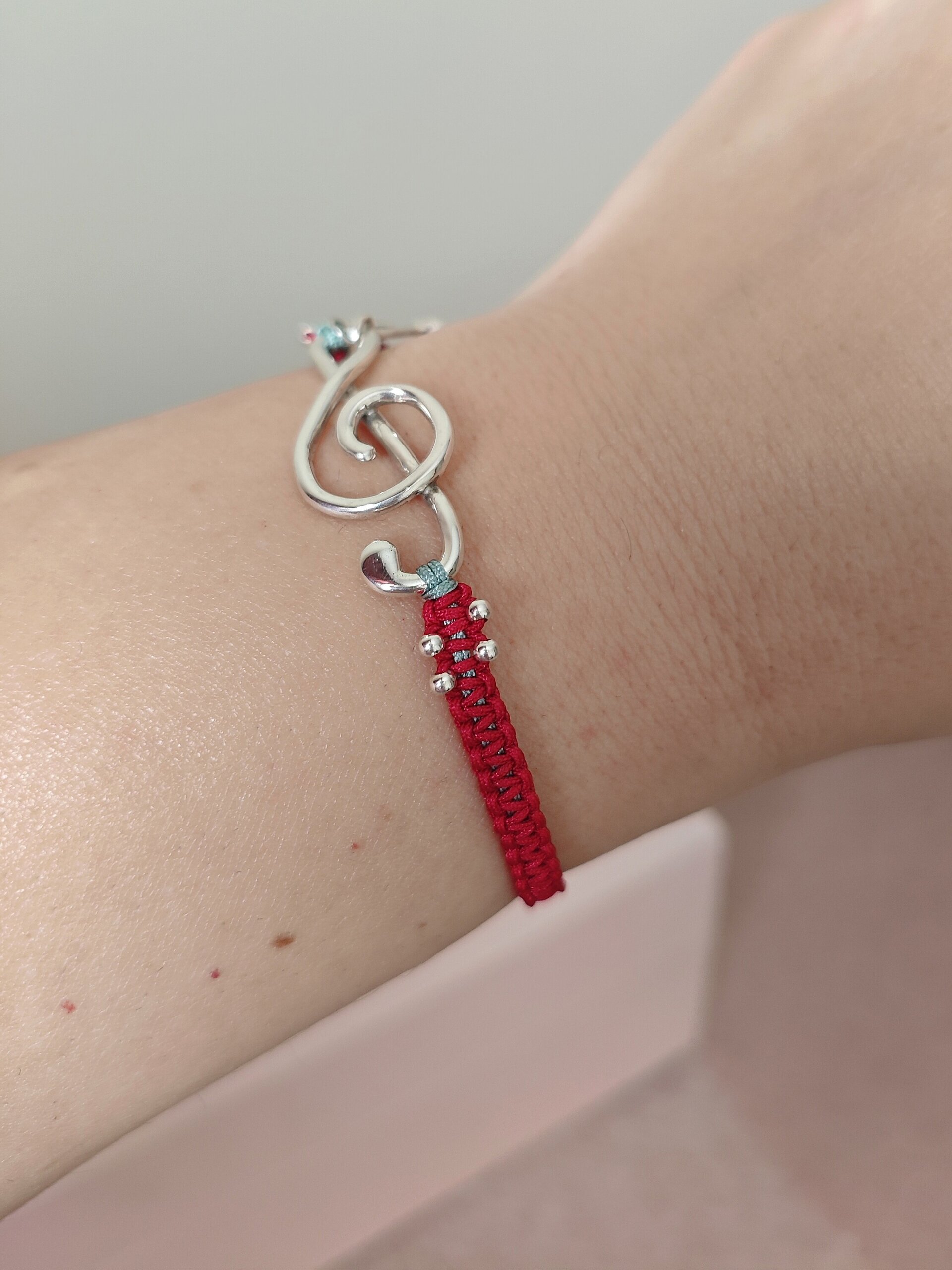 PULSERA CLAVE DE SOL 🎼🎶 (Plata de Ley) - 3