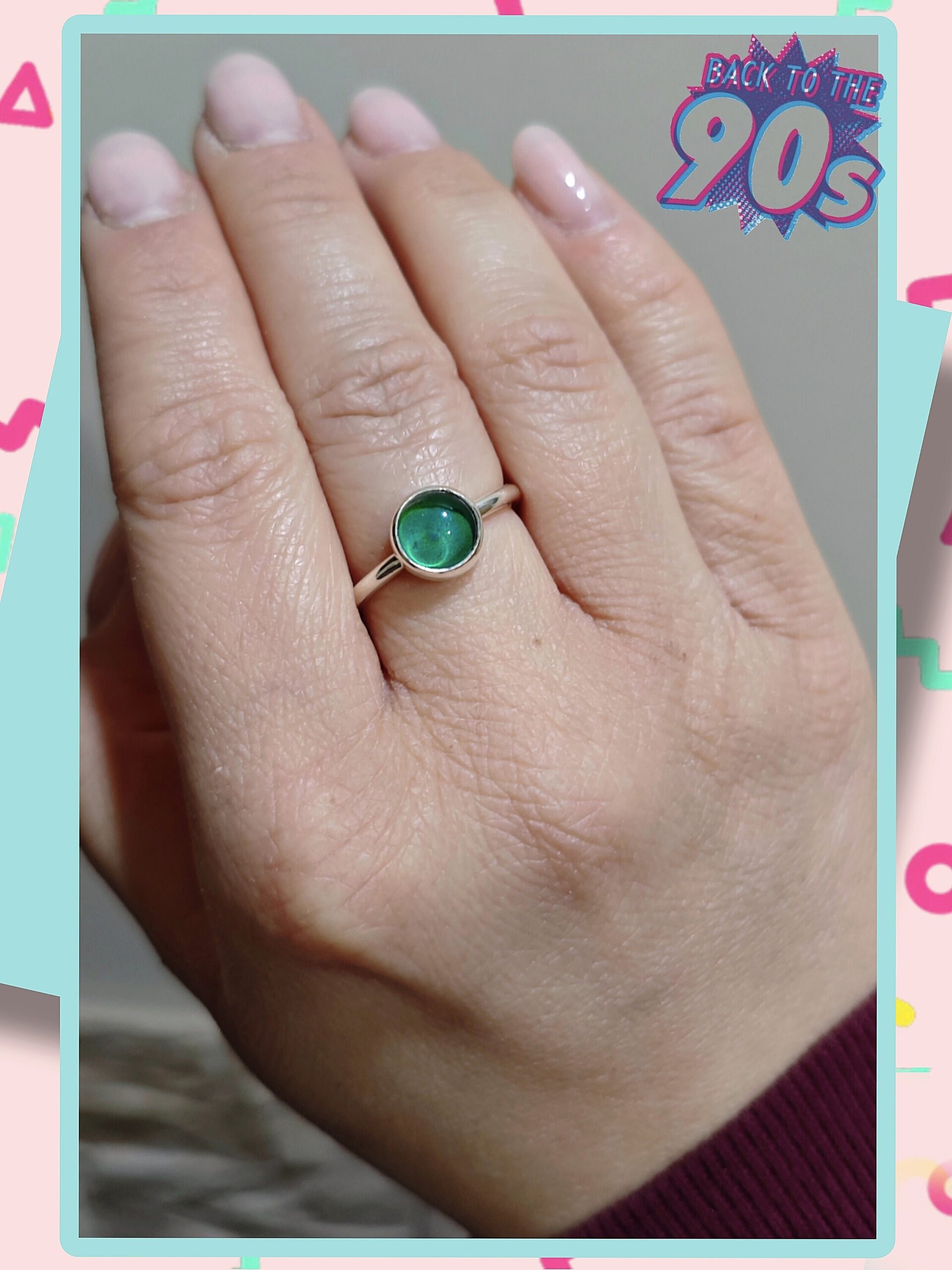 ANILLO DE HUMOR (Plata de Ley) 💚💙💜🧡💛🖤 - 2