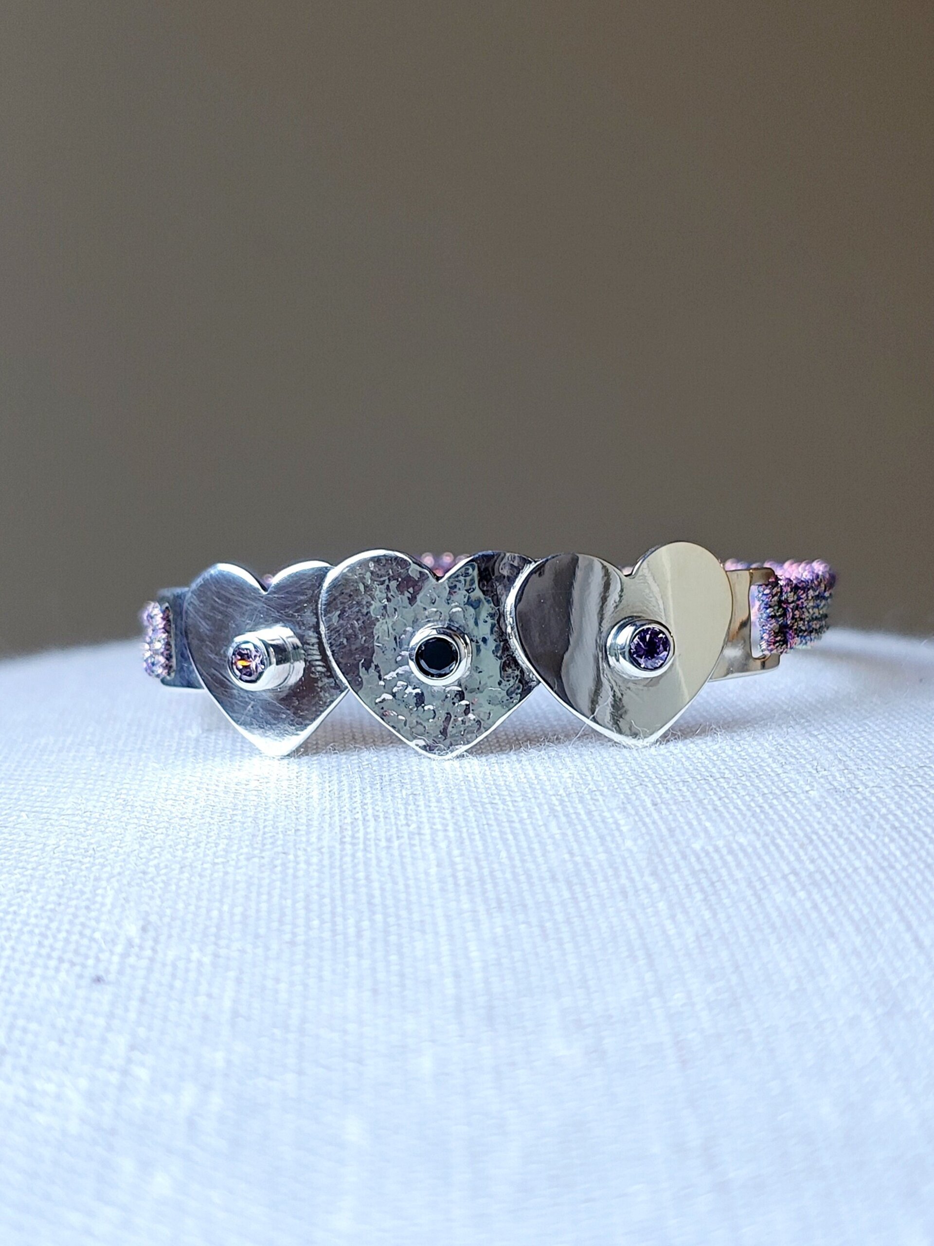 BRAZALETE PERSONALIZADO 💜💜💜 (Plata de Ley) - 3