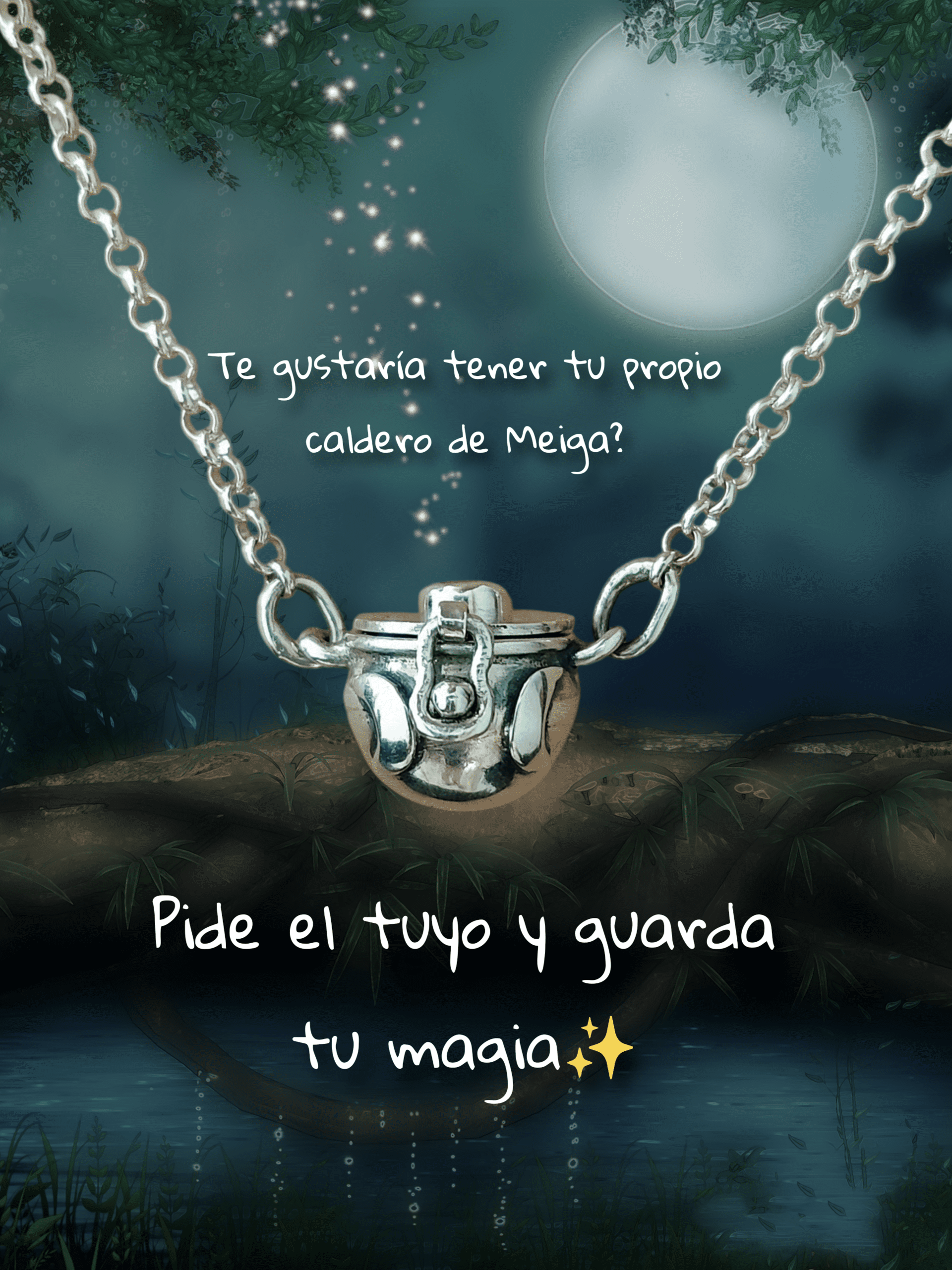 GARGANTILLA CALDERO DE MEIGA✨ (Plata de Ley) - 8