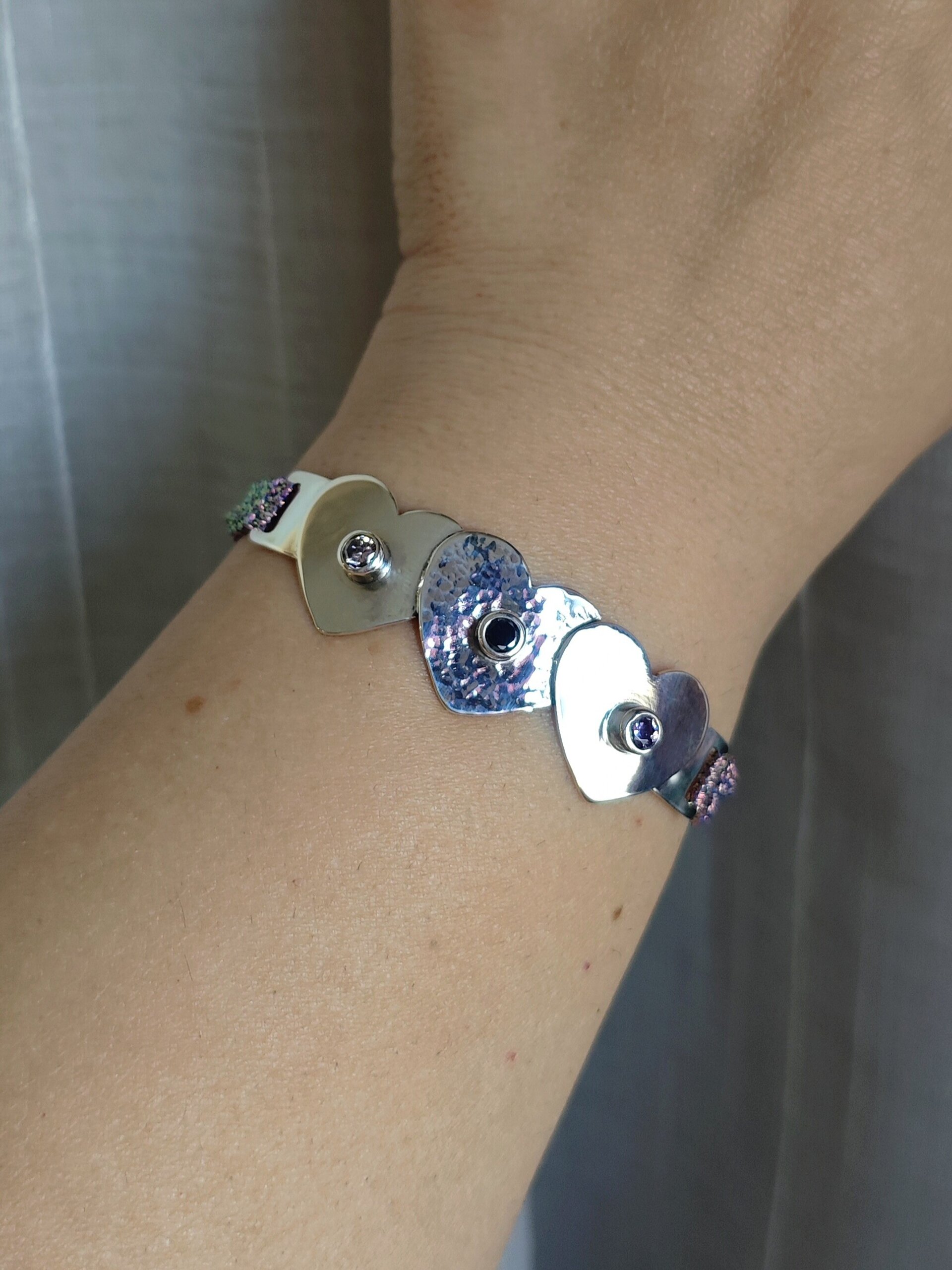 BRAZALETE PERSONALIZADO 💜💜💜 (Plata de Ley) - 6