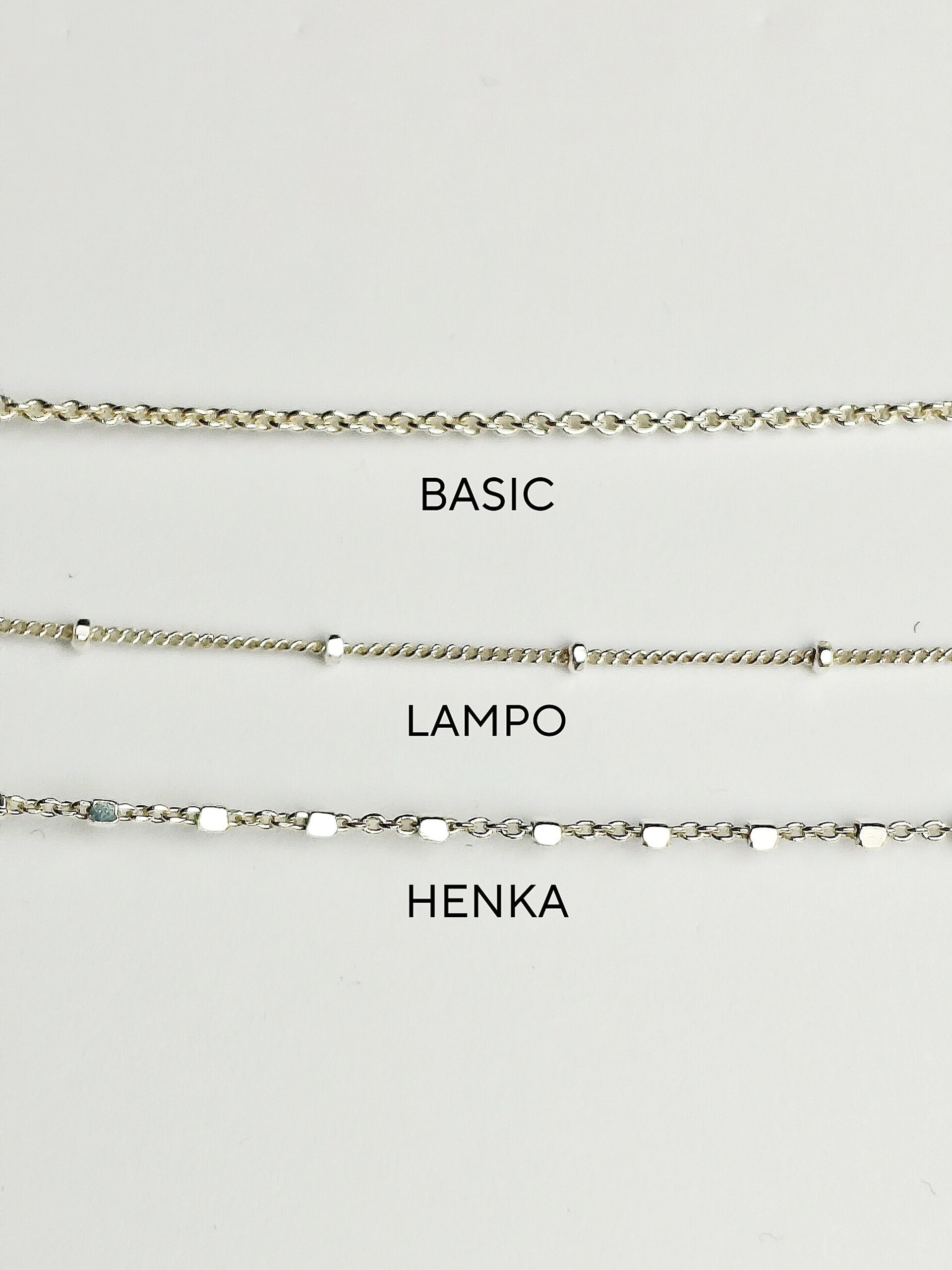 CADENAS BÁSICAS VARIADAS (Plata de Ley) - 2