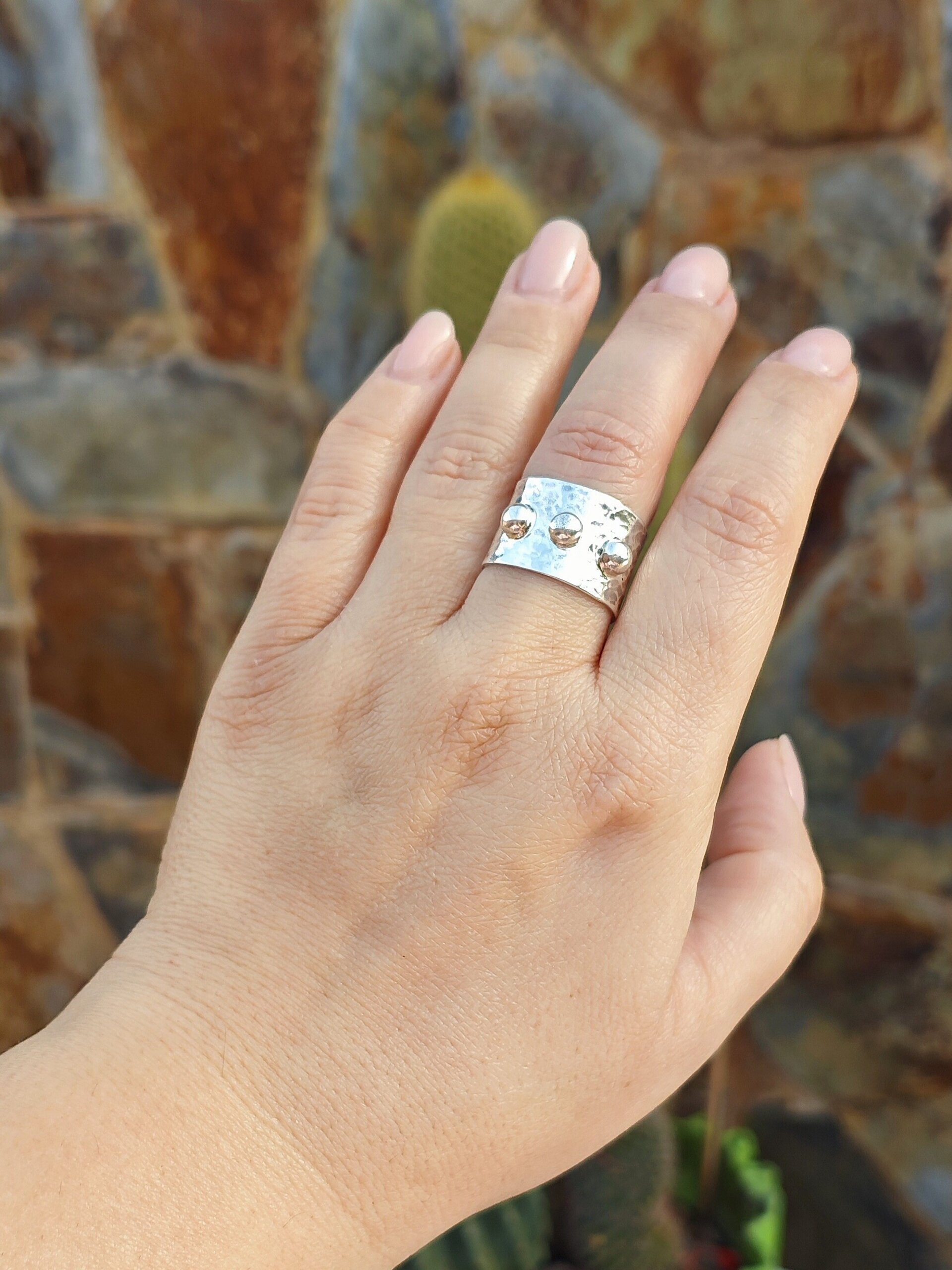 ANILLO ESFERAS (Plata de Ley) - 6
