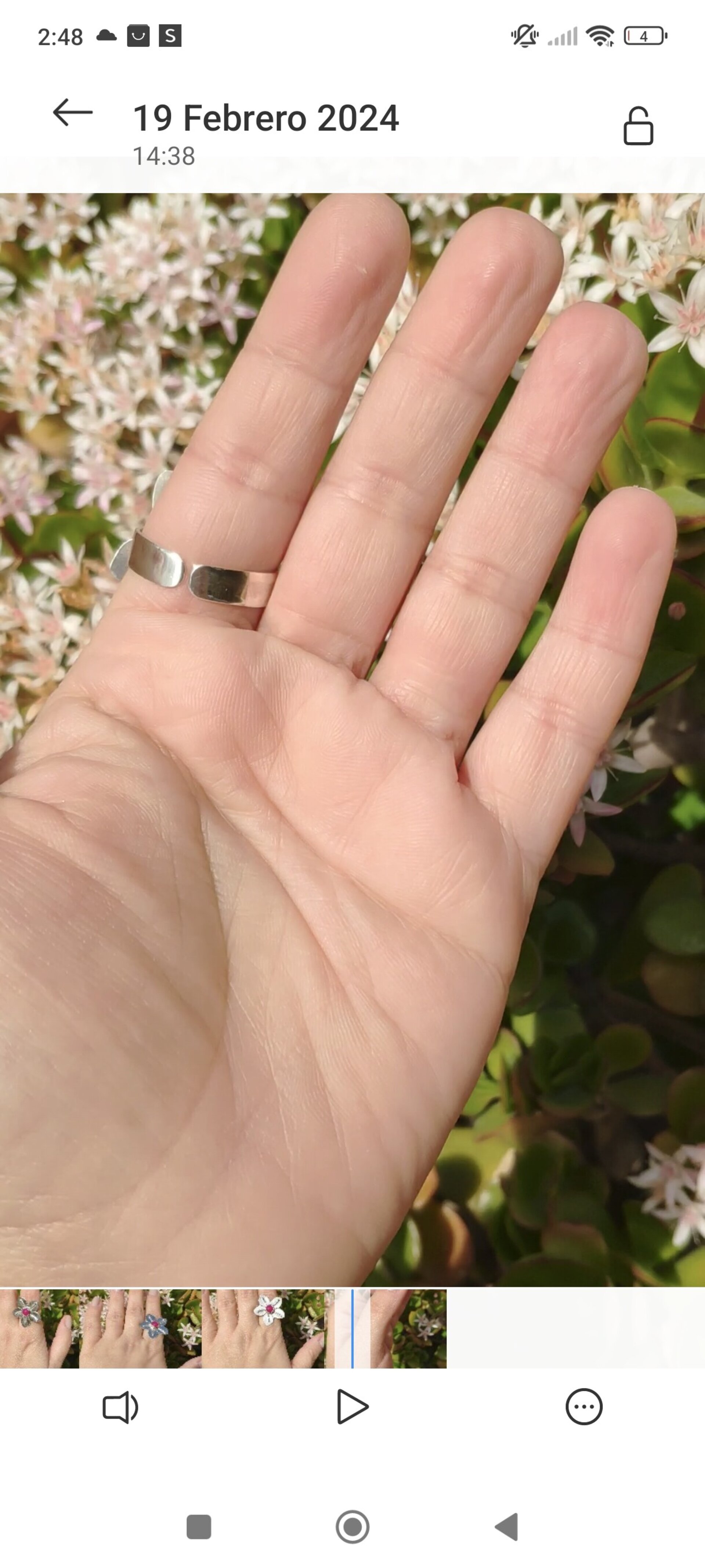 ANILLO FLOWER (Plata de Ley) - 2
