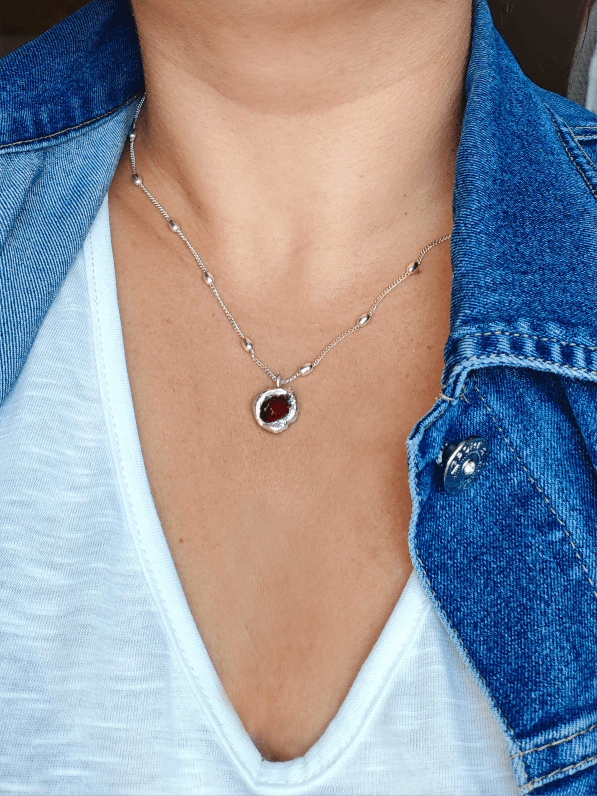 GARGANTILLAS ROCAS DE MAR (Plata de Ley) - 8