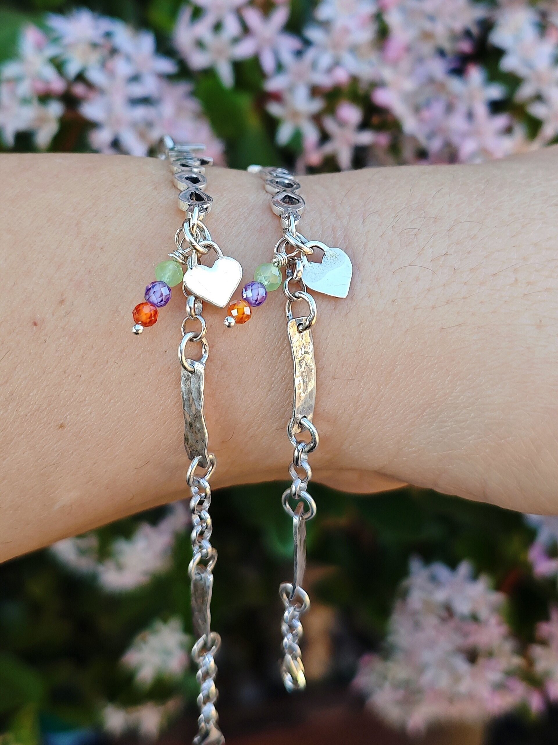 2 PULSERAS PERSONALIZADAS (Plata de Ley) - 3