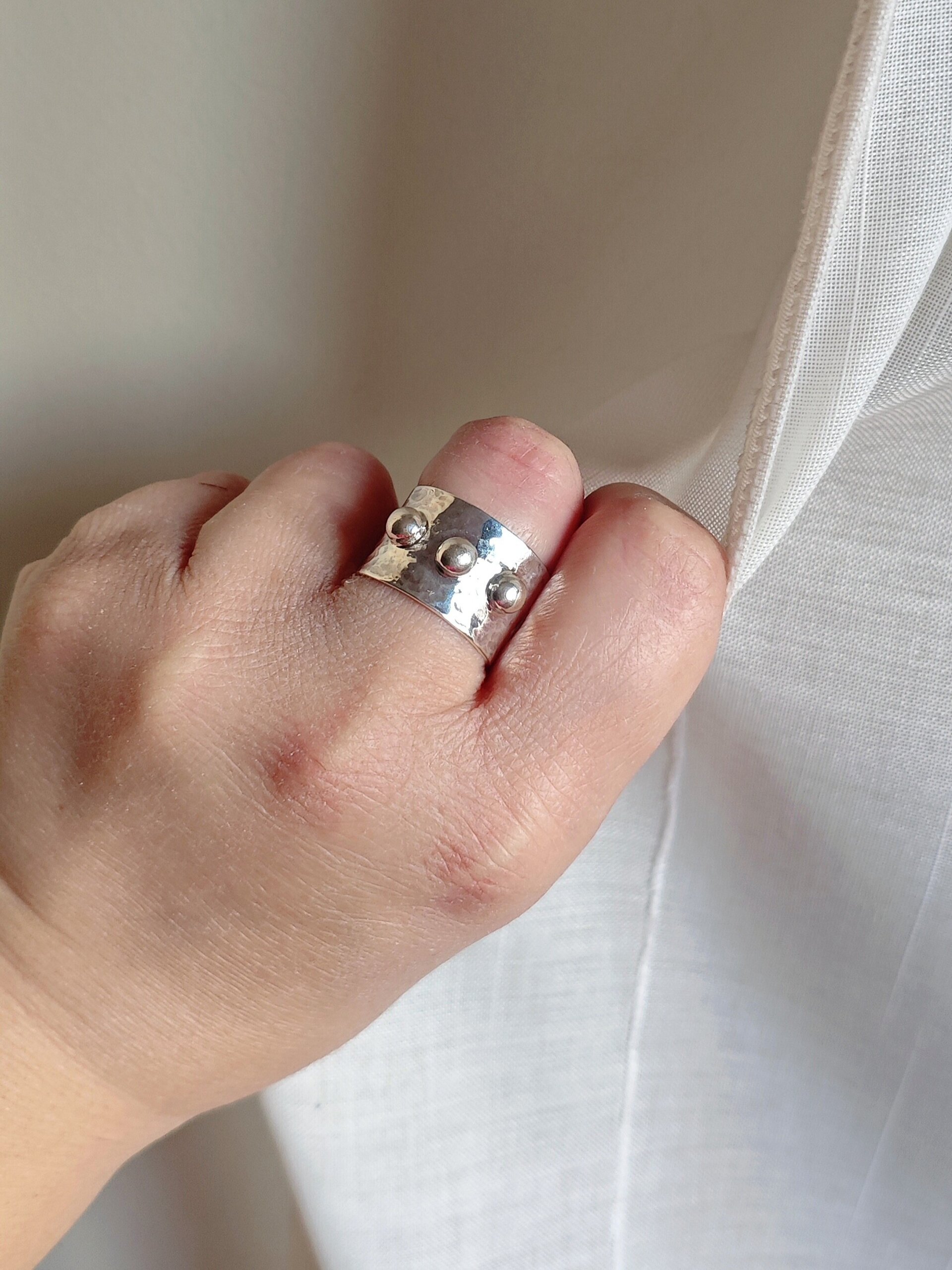 ANILLO ESFERAS (Plata de Ley) - 5