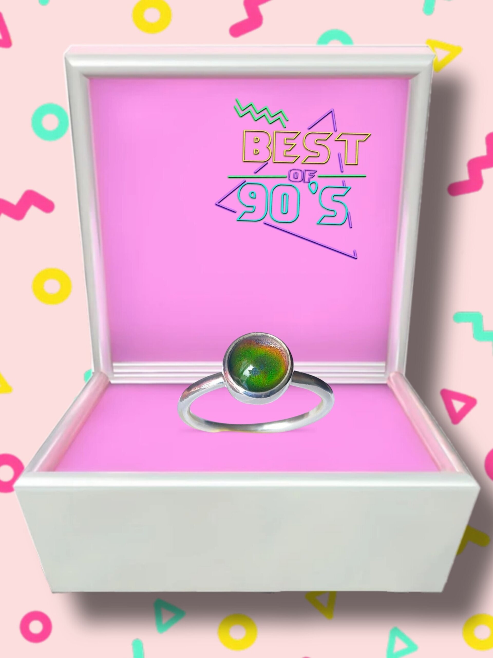 ANILLO DE HUMOR (Plata de Ley) 💚💙💜🧡💛🖤 - 4
