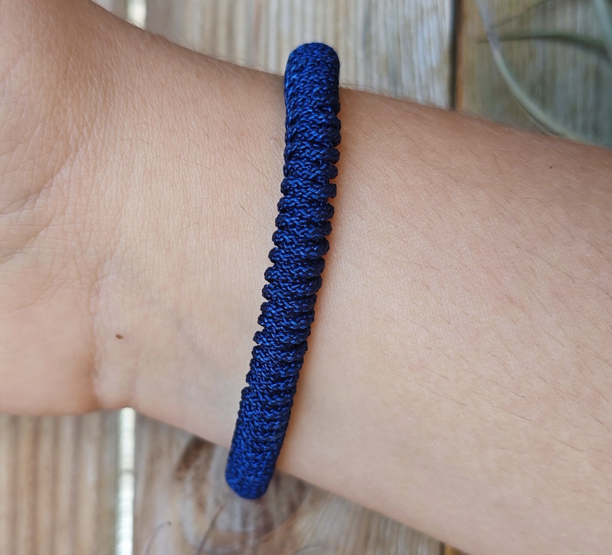 PULSERA ANCLA_AZUL MARINO (Acero) - 2