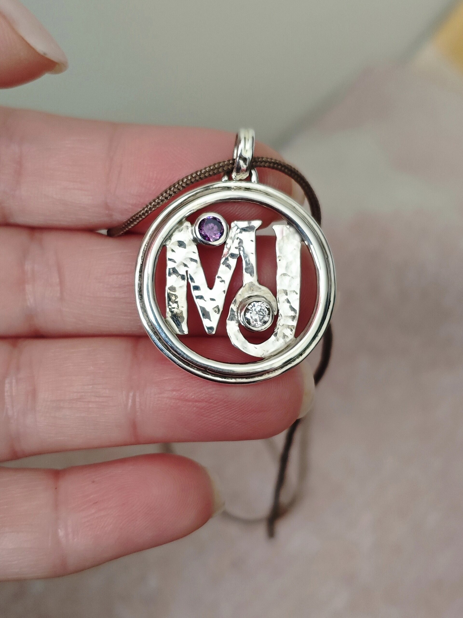 COLGANTE PERSONALIZADO MJ (Plata de Ley) - 3