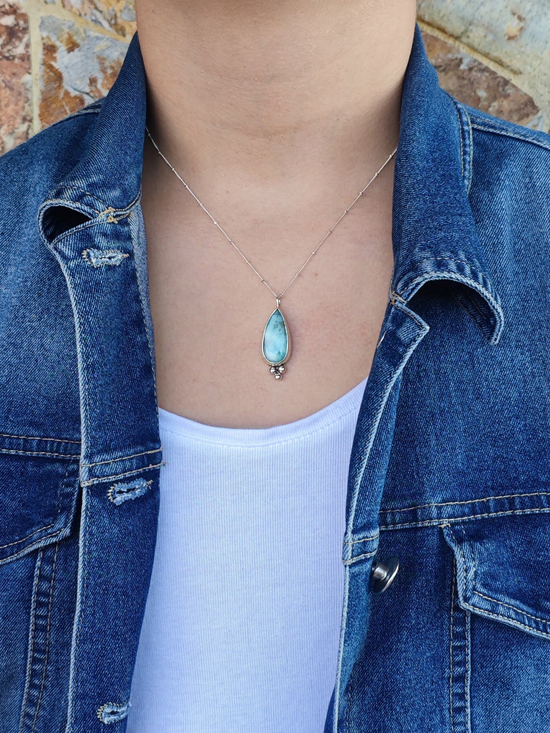 GARGANTILLA LARIMAR (Plata de Ley) - 2
