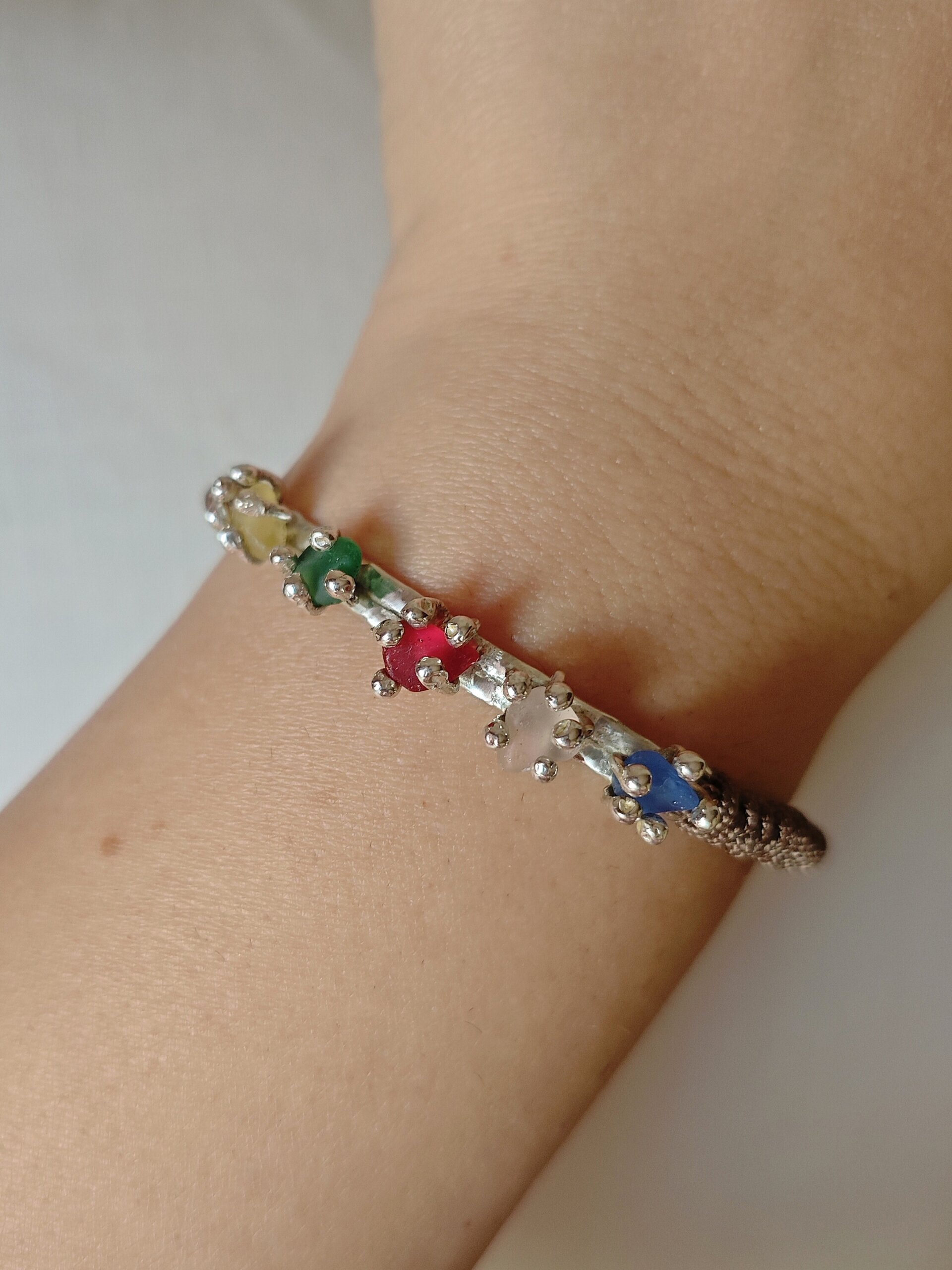 PULSERA ARRECIFE DE CORALES 🪸 (Plata de Ley) - 6