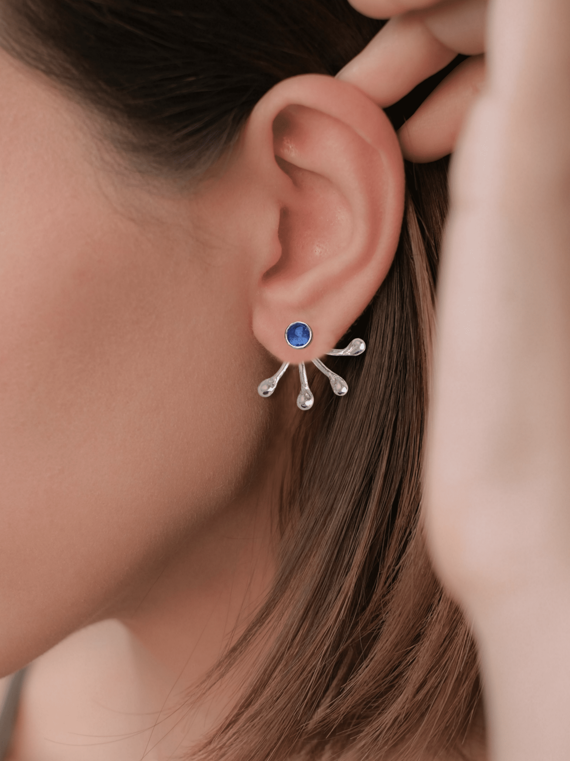PIEZA EAR JACKET (Plata de Ley) - 2