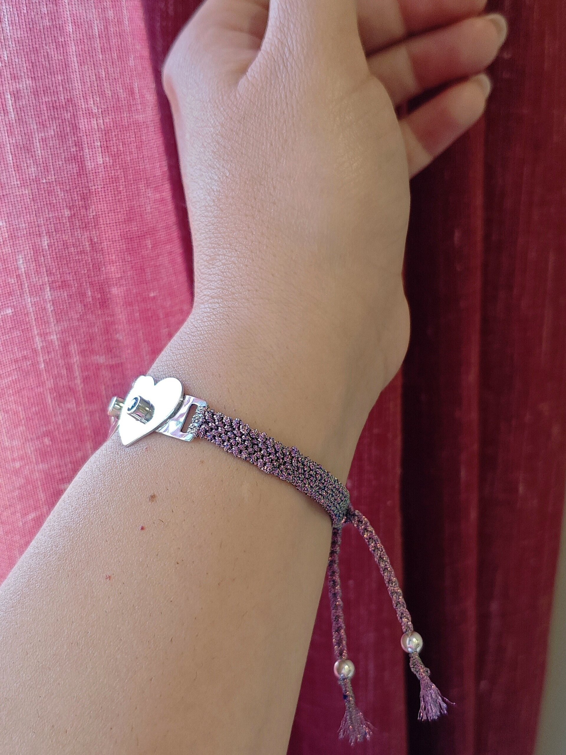 BRAZALETE PERSONALIZADO 💜💜💜 (Plata de Ley) - 4