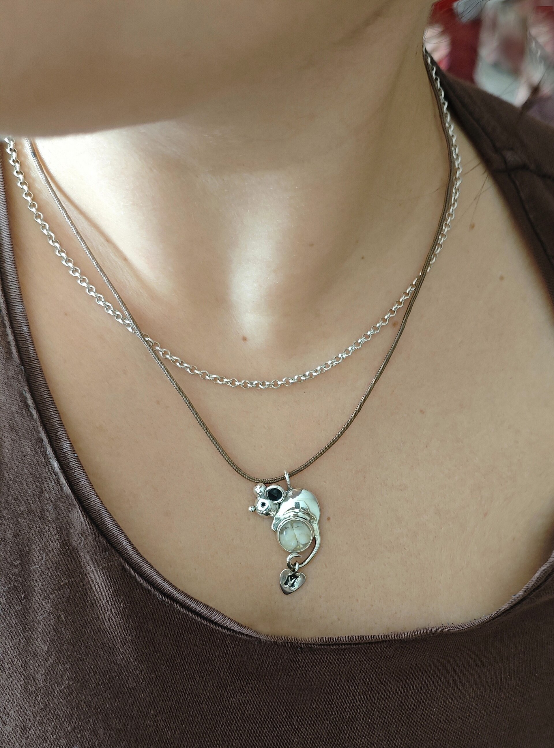 COLGANTE RATONCITO🐭 (Plata de Ley) ✨Guarda el primer diente de tus peques✨ - 4