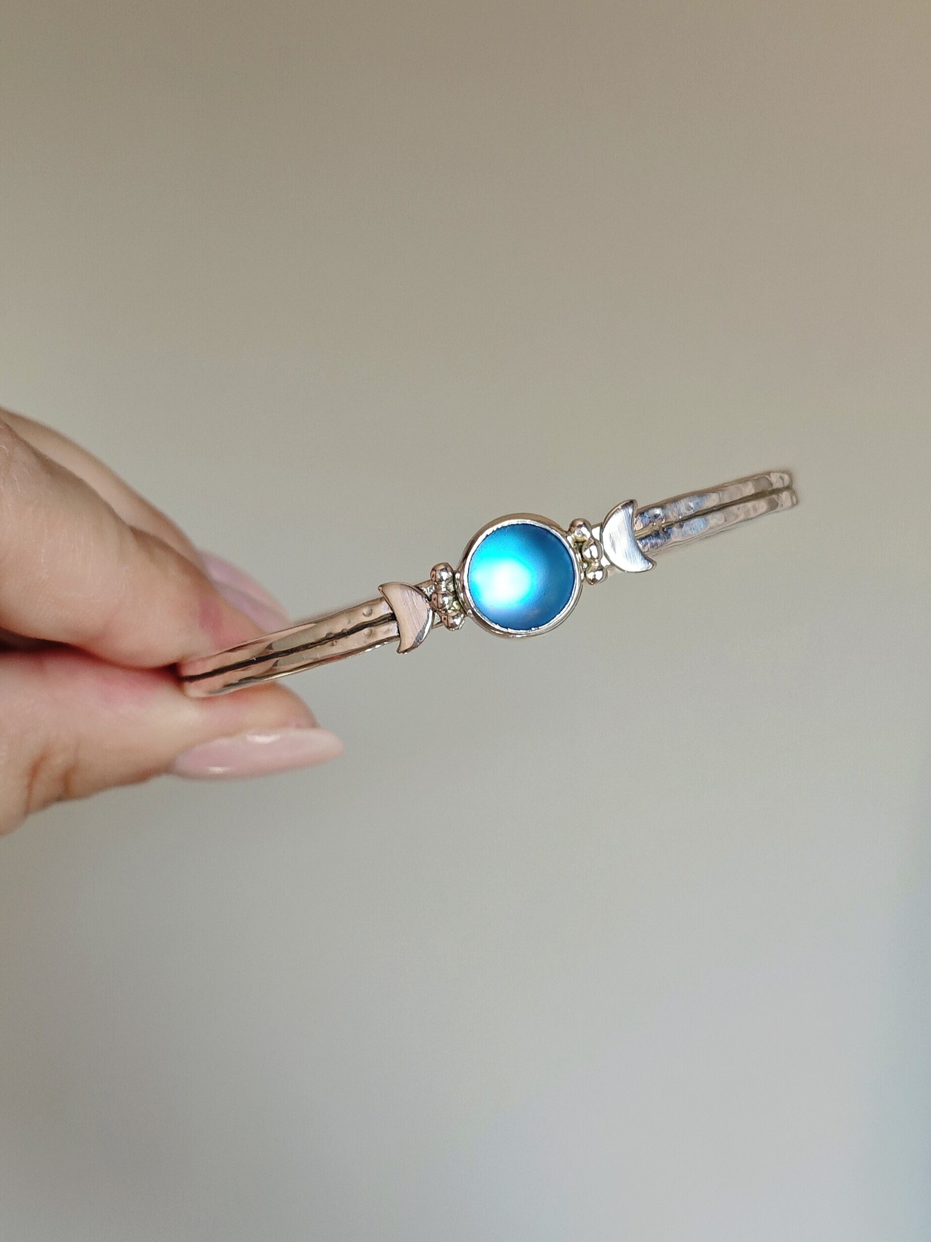 BRAZALETE TRIPLE LUNA (Plata de Ley) - 3