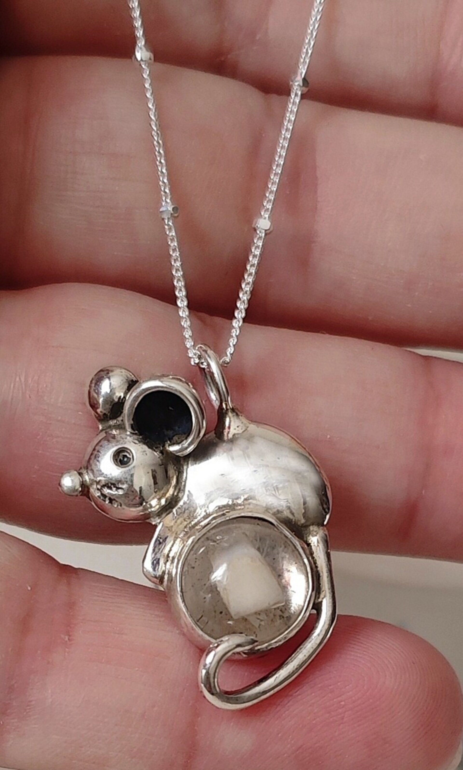 COLGANTE RATONCITO🐭 (Plata de Ley) ✨Guarda el primer diente de tu peque✨ - 2