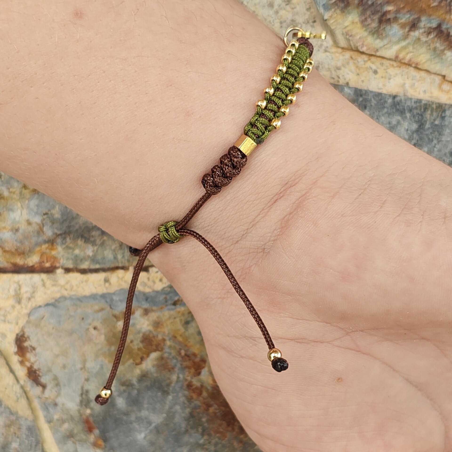 PULSERA MAMA_CORDÓN BICOLOR (Acero) - 2