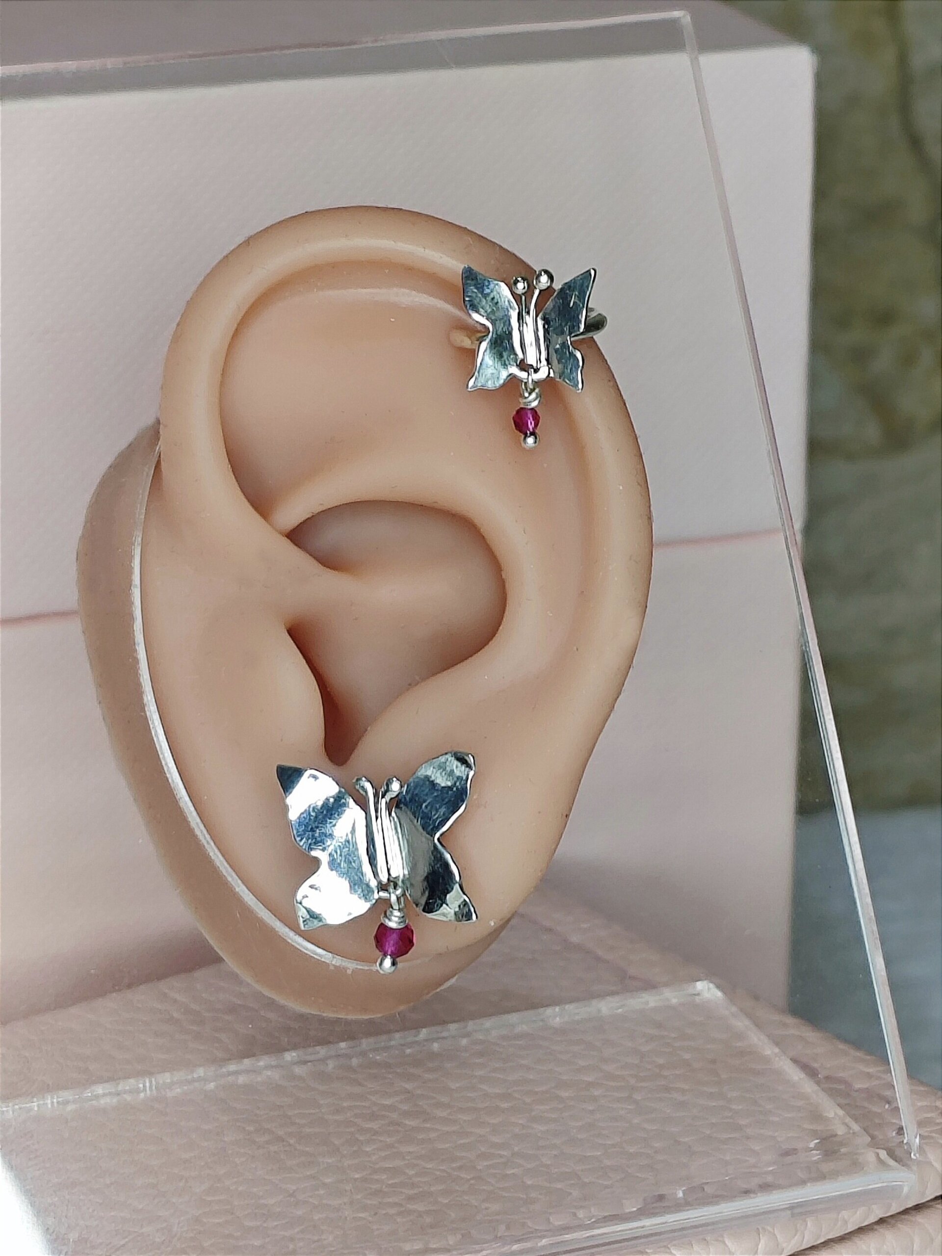 PENDIENTES MARIPOSA (Plata de Ley) - 3